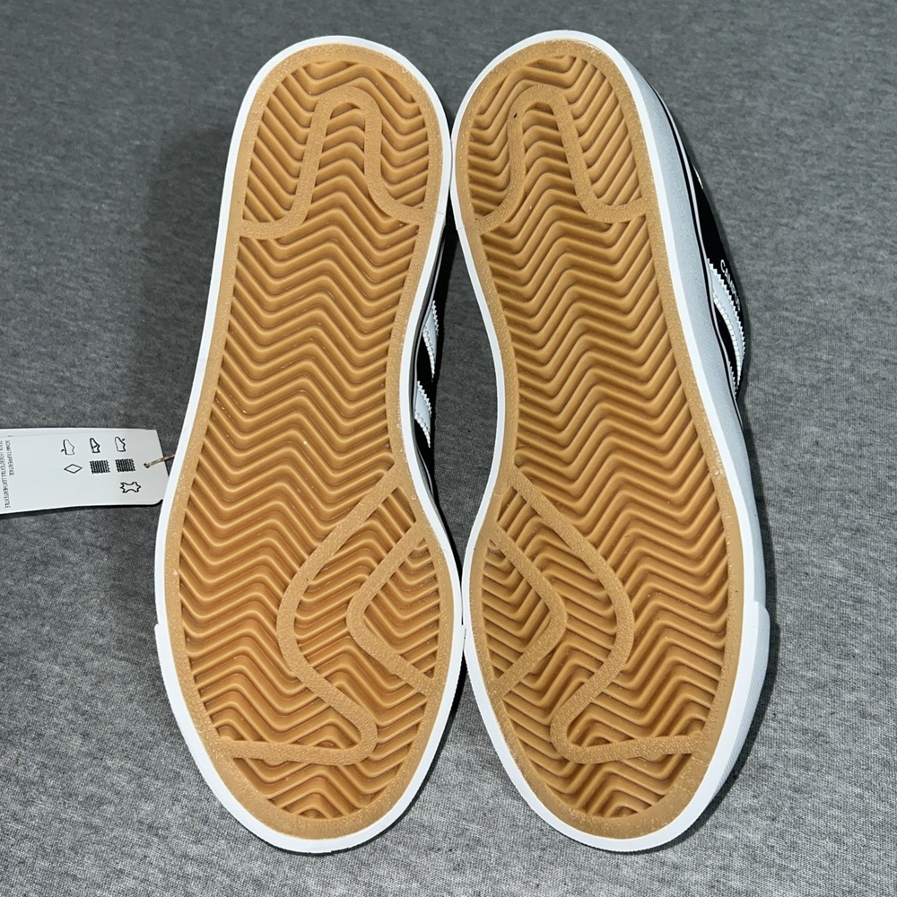 Adidas Campus Vulc J Black White Retro Sneakers Womens 6.5 Kids 4.5 IH8038 - Picture 13 of 16
